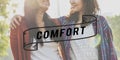 Closeness Comfort Happiness Relationship Love Concept Royalty Free Stock Photo