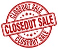 Closeout sale stamp