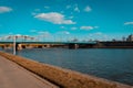 A closer look at the Vistula River that flows in the middle of the city of Krakow