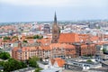 Closer view of the church and the buildings of hannover germany