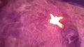 Closer view of a rose color sparkling fire cracker