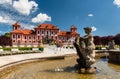 Closer view to fountain in front of Troja Palace, Prague Royalty Free Stock Photo