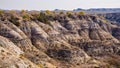 Theodore Roosevelt National Park slumps Royalty Free Stock Photo