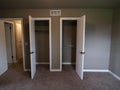 Closet Doors in Bedroom of Empty House