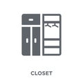 Closet icon from Furniture and household collection.