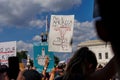 Closeup of an Abortion Rights Now-led protest at the Supreme Court of the United States in Washi Royalty Free Stock Photo