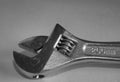 Closeup of an adjustable 200mm wrench Royalty Free Stock Photo