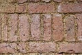 Closeup of adobe exterior wall of the old house Royalty Free Stock Photo