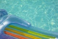 Closeup of air mattress at swimming pool Royalty Free Stock Photo