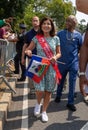 Closeup of Al Sharpton, Governor Kathy Hochul, at the West Indian Labor Day Parade in Brooklyn NY.