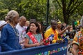 Closeup of Al Sharpton and Kathy Hochul at the West Indian Labor Day Parade.