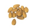 Closeup almonds