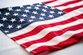 Closeup of American Flag: Proudly Displaying National Identity - Generative AI Royalty Free Stock Photo