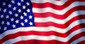 Closeup American flag. Rippled American flag for USA independence day Royalty Free Stock Photo