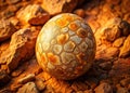 Closeup of an Ancient Dinosaur Egg Fossil A Prehistoric Relic Unveiled