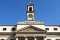 Closeup of ancient Dutch city hall in Dordrecht Royalty Free Stock Photo