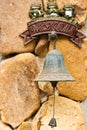 Closeup of antique rusty bell Royalty Free Stock Photo