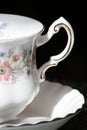 Closeup of an antique teacup