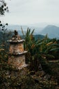 Closeup of an Asian Buddhist Temple Shrine and Idols in Northeast Vietnam