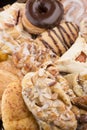 Closeup assortment of various bakery items and pastries