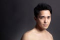 Closeup  of attractive young asian man face Royalty Free Stock Photo