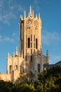 Closeup of Auckland University clock tower Royalty Free Stock Photo