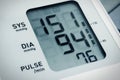 Automatic blood pressure meter monitor Royalty Free Stock Photo