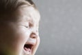 Closeup Of Baby Girl Crying Royalty Free Stock Photo