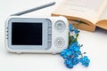 The closeup baby monitor for security of the baby Royalty Free Stock Photo