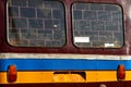 Closeup of the back of an old African van