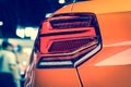 The Closeup Back Red Tail light car Royalty Free Stock Photo