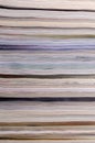 Closeup background of a pile of magazines Royalty Free Stock Photo