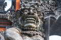 Closeup of Balinese God statue