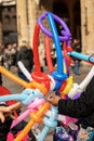 Balloon seller during the Carnival in Bologna downtown Italy Royalty Free Stock Photo