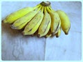 Closeup of banana, healthy delicious food. Royalty Free Stock Photo