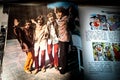 Closeup of Band Member Photography and Cartoon in Photo Book Included with The Beatles Magical Mystery Tour Vinyl Record