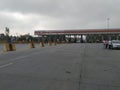 Closeup of Bangalore to Doddaballapur Toll Gate building or landmark