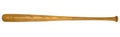 Closeup of baseball bat isolated Royalty Free Stock Photo