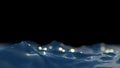 Closeup of beautiful clear deep blue turquoise sea ocean water surface with ripples and waves isolated on seascape black