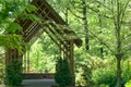 Gazebo surrounded by trees in the park