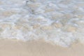 Closeup Beautiful gentle wave at the beach Royalty Free Stock Photo