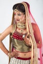 Closeup of Beautiful Indian Bride Royalty Free Stock Photo