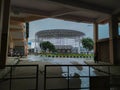 Closeup of Beautiful International Level Entrance Construction in the Yeshwanthpur Railway Station