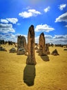 The Pinnacle Desert, the limestone formations within Nambung National Park,