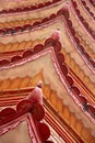 Closeup of roofline architectural details of the Tran Quoc Pagoda, Hanoi, Vietnam Royalty Free Stock Photo