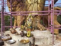 Closeup of beautiful World's tallest Chamundeshwari idol with 18 hands unveiled by Muslims in Gowdanagere