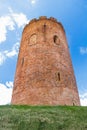 Closeup of Belarusian Kamyenyets Tower brickwork