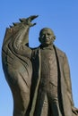 Closeup of Benito Juarez statue, Mazatlan, Mexico