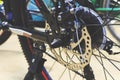 Closeup bicycle. over light and vintage tone [blur and select focus background