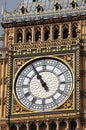 Closeup of the Big Ben clock tower Royalty Free Stock Photo